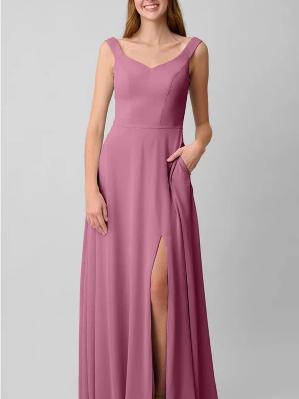 Kennedy Blue Dusty Pink Maxi Bridesmaid Dress Brand New